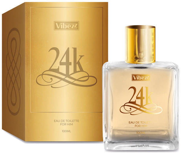 100ml men's Perfume by Vibezz - 24k EDT men