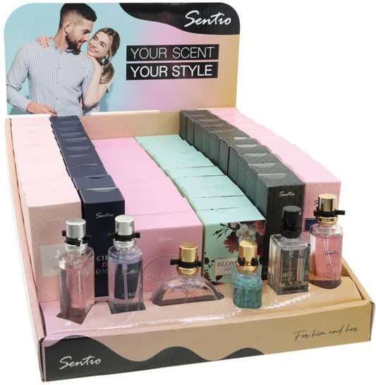 Wholesale counter displays - Perfume Sentio 15ml 60pcs plus 6 free testers - Display 3