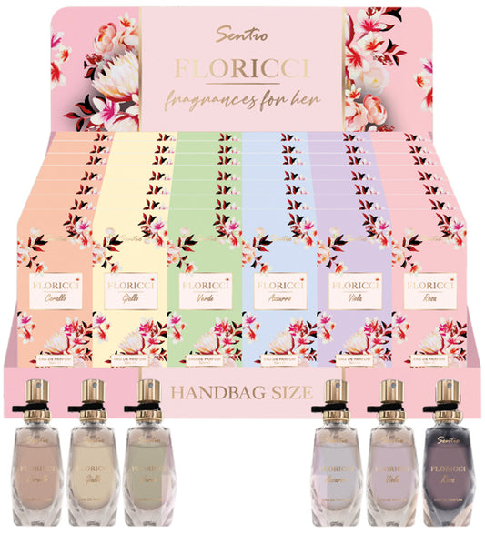Wholesale counter displays - Perfume Sentio 15ml 60pcs plus 6 free testers - FLORICCI