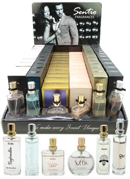 Wholesale counter displays - Perfume Sentio 15ml 60pcs plus 6 free testers - DISPLAY 2
