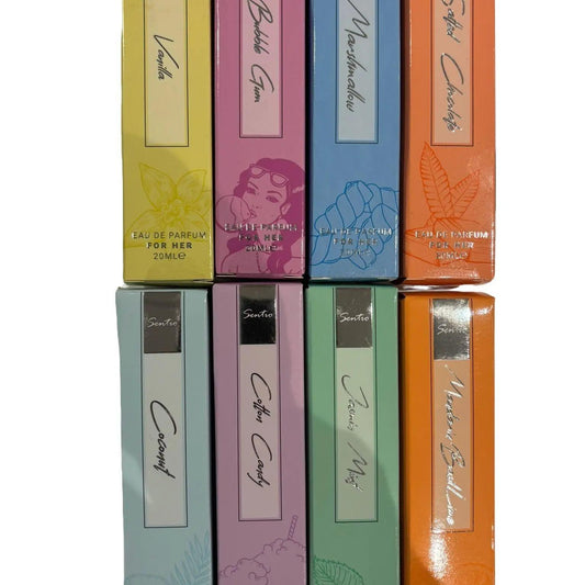NEW 8pc miniature perfume set, 20ml each - RAINBOW TEMPTATION - exclusive 8pc bundle - Eau de perfume made in Europe - total 160 ml perfumes