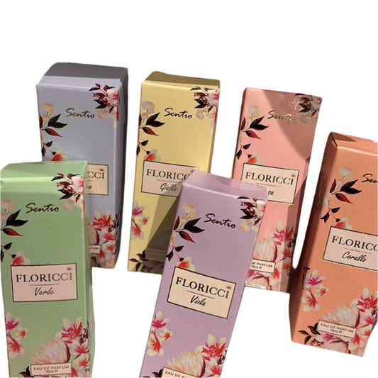 new 6pc set Italian Designer Inspired miniature perfumes FLORICCI - your favourite floral scents for2025  from Europe