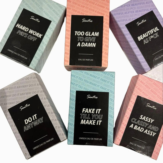 NEW 6pc miniature perfume set, 15ml each - DARE TO BE.... - Designer Inspired - Eau de perfume made in Europe - total 90ml perfumes